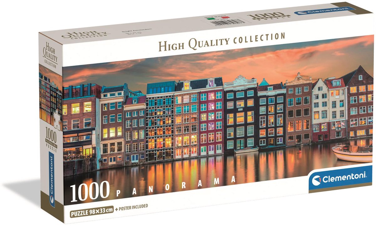 Clementoni legpuzzel bright amsterdam, 1000st.
