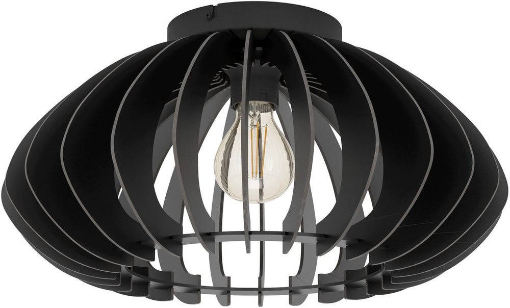 Eglo cossano 3 plafondlamp - e27 - ø 45 cm - zwart