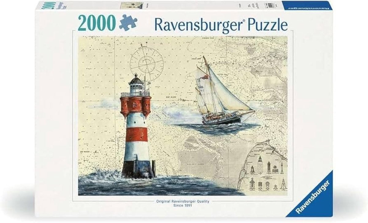 Ravensburger legpuzzel romantische leuchtturm, 2000st.