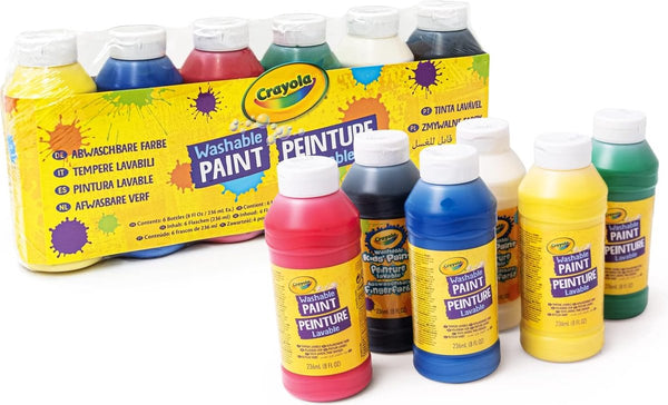 Crayola - craft paint - washable paint for children - 6 colors - 236ml