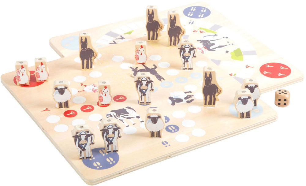 Small Foot - Wooden 4-in-1 Games Collection