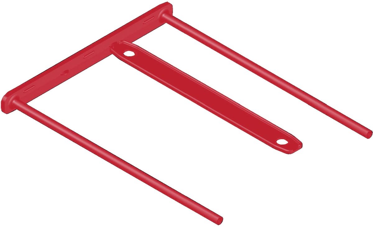 Bankers box archiefbinder - inclusief 50 label - doos van 100 stuks - rood