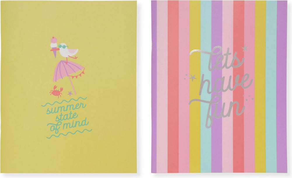 Kangaro schriften - beach happy - a5 - lijn - 4 stuks
