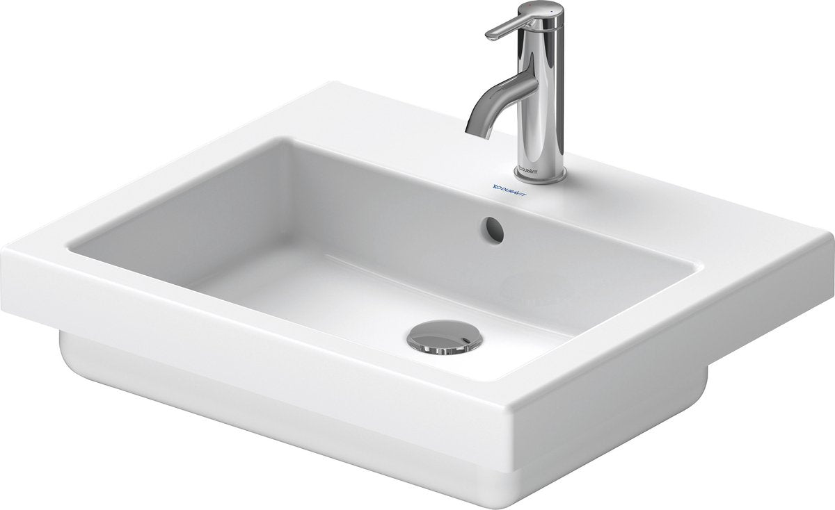 Duravit vero - inbouw wastafel 55x47x18 cm, 1 kraangat, alpine wit 0315550000