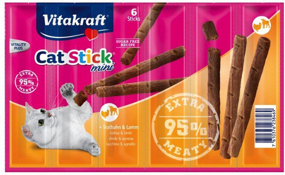 Vitakraft cat stick kalkoen lam 1 stuk - 6 sticks