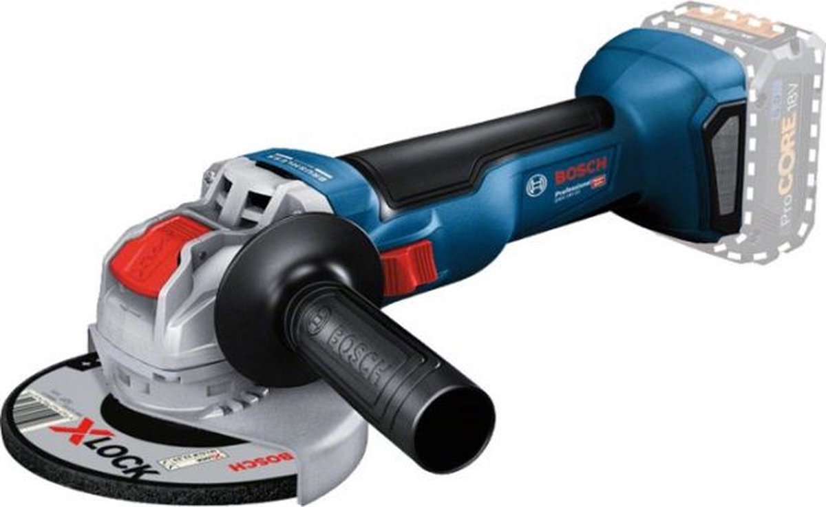 Bosch professional gwx 18v-7 accu haakse slijper 18v basic body - 06019h9101