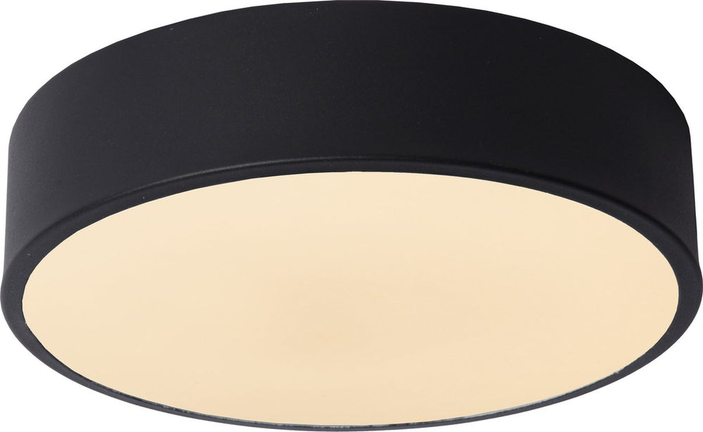 Lucide unar - plafonnière (plafondlamp) - ø 20 cm - led 3 stepdim - 1x12w 2700k - zwart