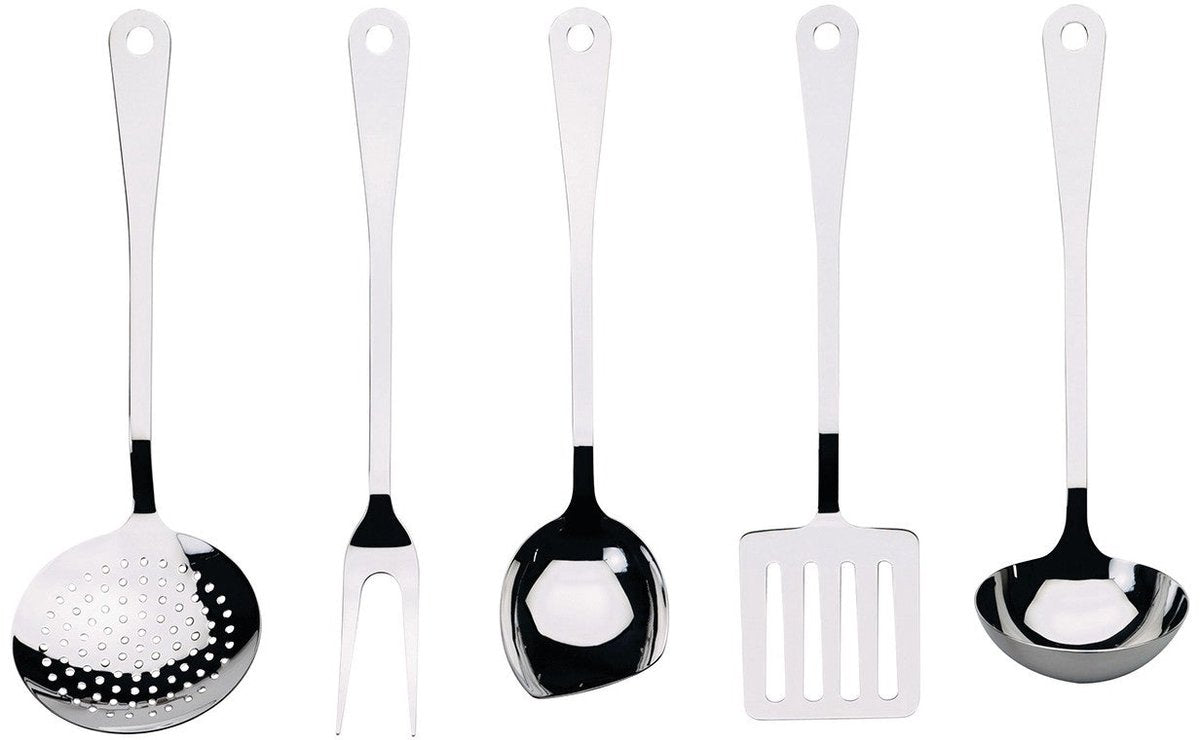 Alessi kookgerei - ajm19s5 l - 5 stuks - door jasper morrison