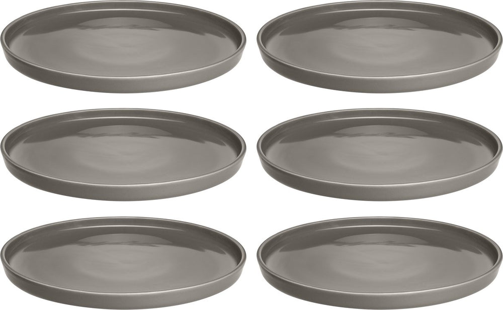 Leonardo roma bord 22cm taupe - set 6