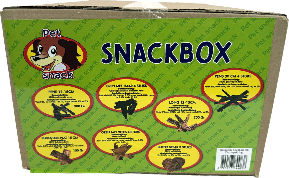 Petsnack snackbox - 100% natuurlijke kauwsnacks