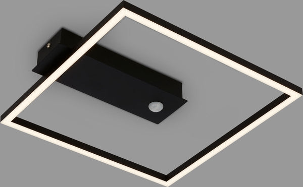 Briloner - nici - led plafondlamp - plafonniére met bewegingsmelder - zwart - led - 12.5w