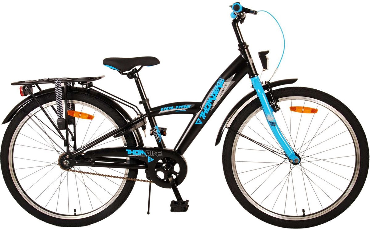Volare Thombike Kinderfiets - Jongens - 24 inch - Zwart Blauw