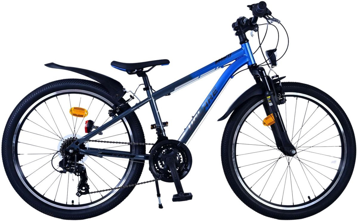 Volare xc race kinderfiets - 24 inch - 21 versnellingen - blauw grijs