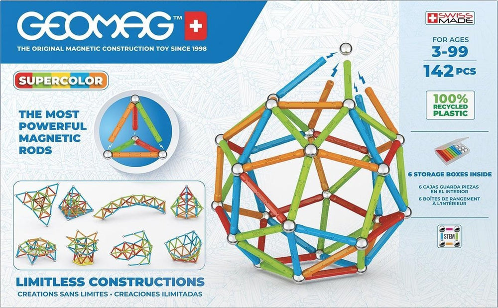 Geomag super color gerecycled, 142dlg.