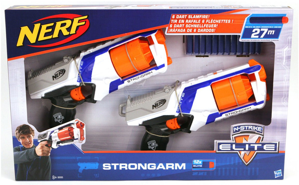 Hasbro nerf - n-strike elite strongarm - 2 stuks