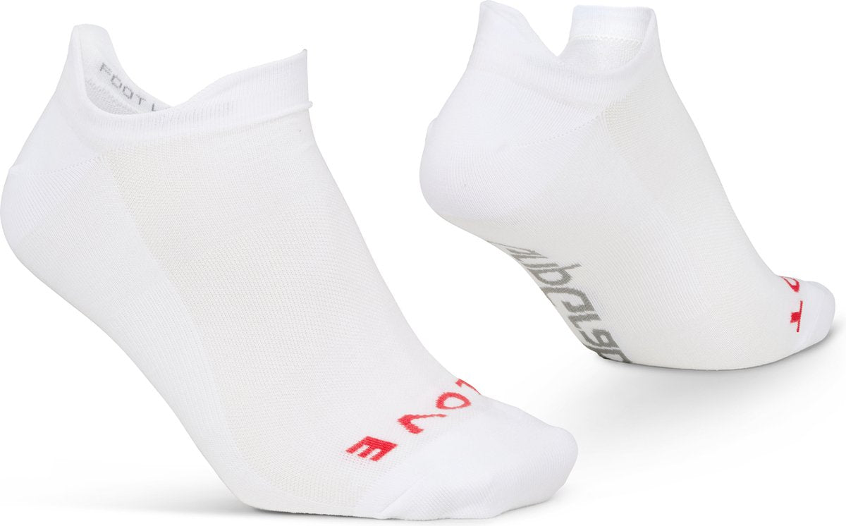 Gripgrab - classic no show zomer fietssokken 1 paar enkelsokken coolmax sport sokken - wit - unisex - maat m (41-44)