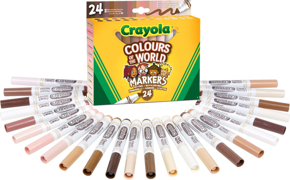 Crayola Kleuren van de Wereld Viltstiften, 24st.