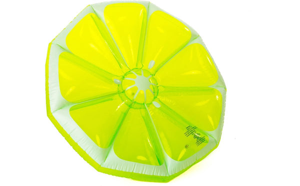 Didak pool luchtmatras mega limoen - luchtbed - 120x10 cm - opblaasbaar