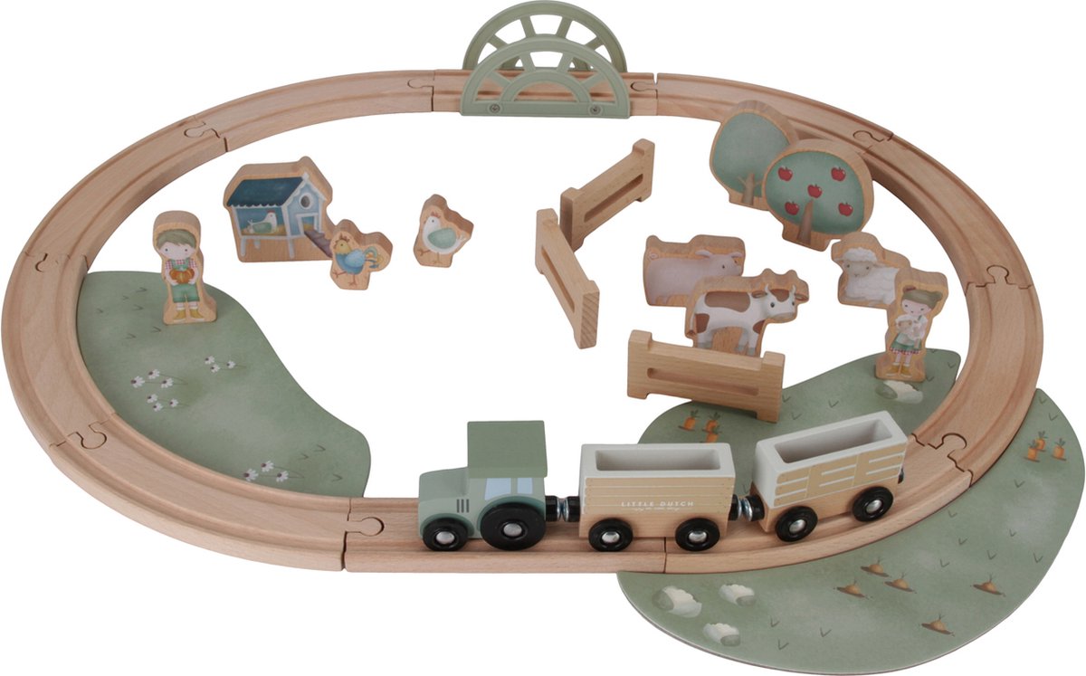 Little dutch - treinset fsc - little farm