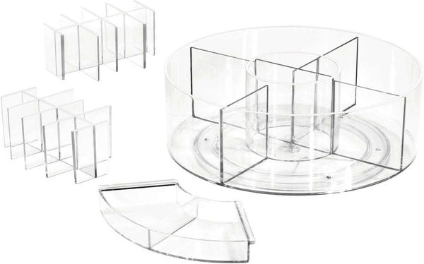 Idesign draaiplateau voor make-up en cosmetica transparant - sarah tanno