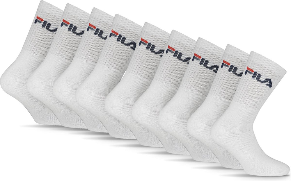 Fila tennis- sportsokken - maat 43 46 - 9 pack - wit