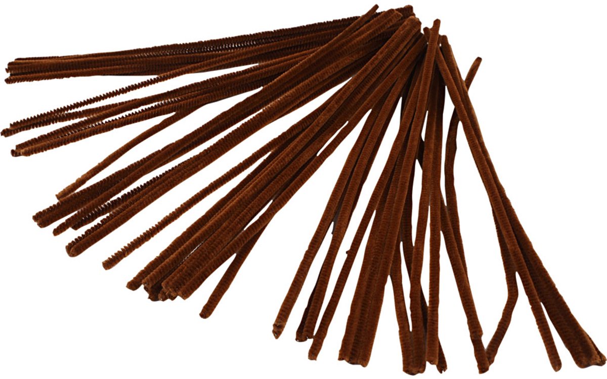 Creativ Company chenille brown 30cm, 50 pcs.