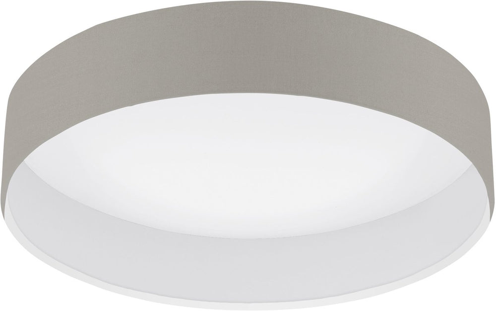 Eglo pasteri - plafondlamp - led - ø32 cm - wit - taupe