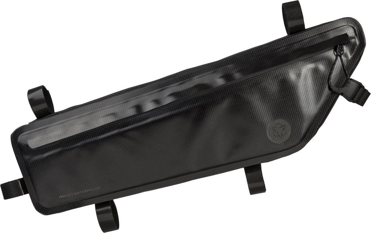 Agu bikepacking tube frametas venture extreme - fietstas voor frame - zwart - 4l - 100% waterdicht - eenvoudige montage