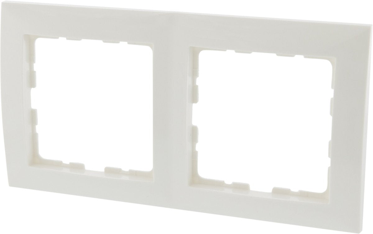 Berker s1 afdekraam – inbouw – 2–voudig – polarwit – 10 stuks