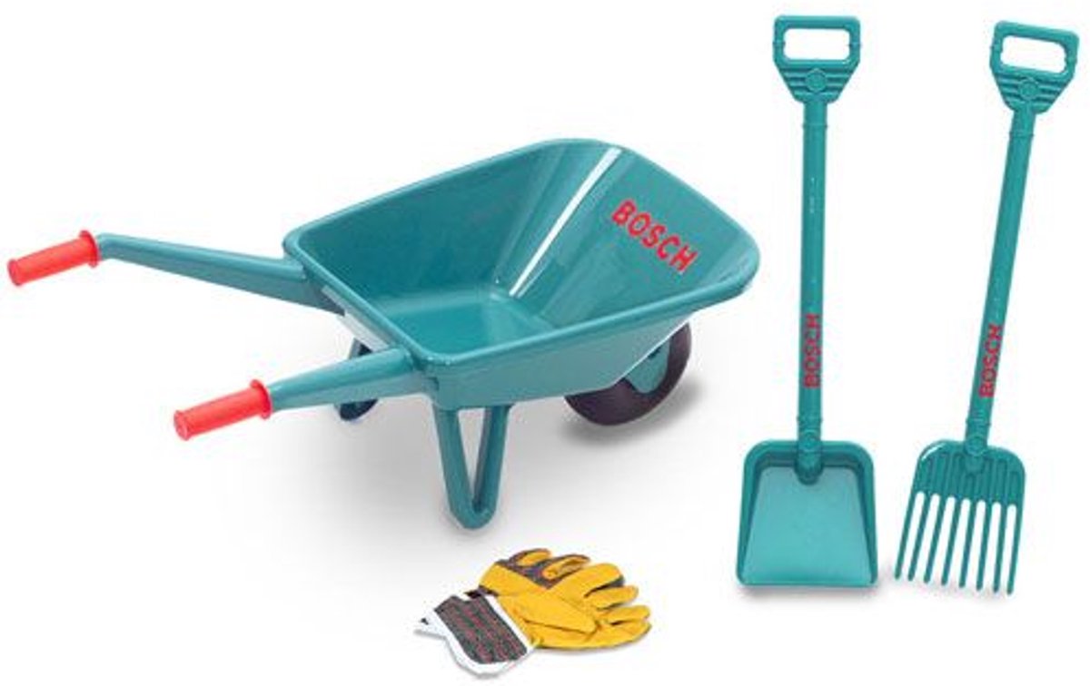 Klein toys - bosch mini - speelgoed - 4-delige tuinierset - incl. accessoires - groen