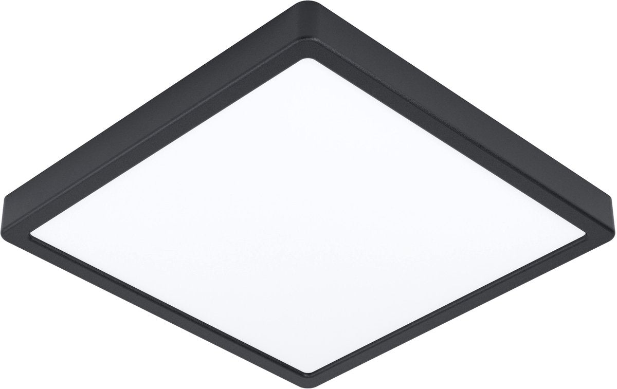 Eglo fueva 5 opbouwlamp - led - 28,5 cm - zwart - badkamer
