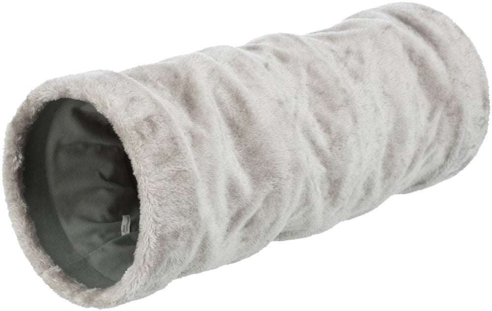 Trixie speeltunnel pluche grijs 60x22 cm