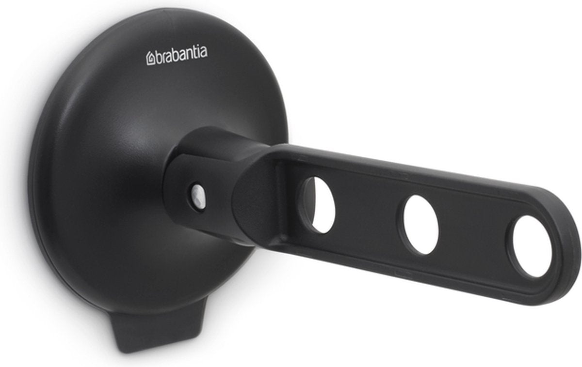 Brabantia inklapbare kledinghaak - met zuignap - black