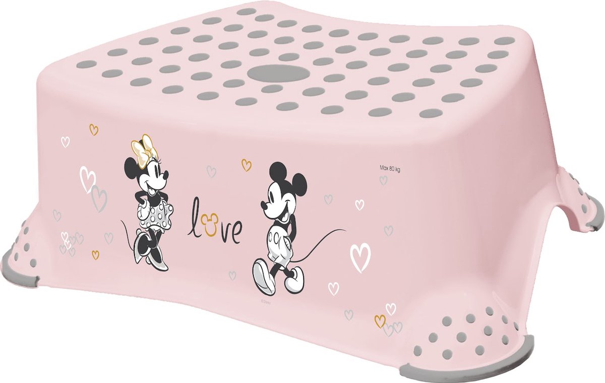 Keeeper minnie mouse opstapje - pink - voor toilettraining en tandenpoetsen