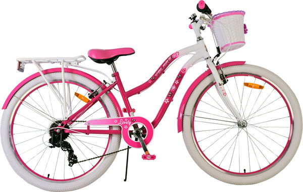 Volare lovely kinderfiets - meisjes - 26 inch - roze - 7 versnellingen