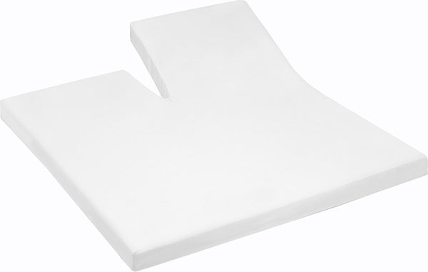Cinderella - single-split - topper hoeslaken - premium molton - tot 25 cm matrashoogte - 200x200 cm - wit