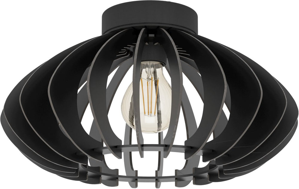 Eglo cossano 3 plafondlamp - e27 - ø 38 cm - zwart