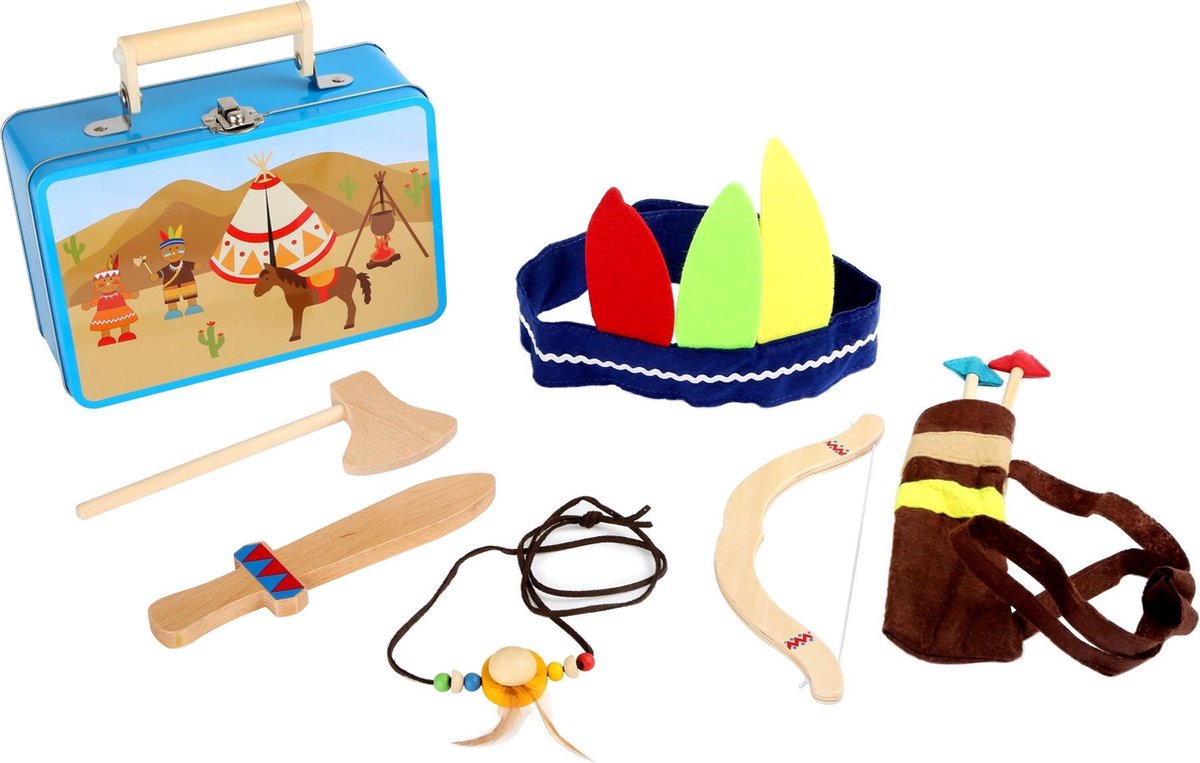Small foot - suitcase indian set