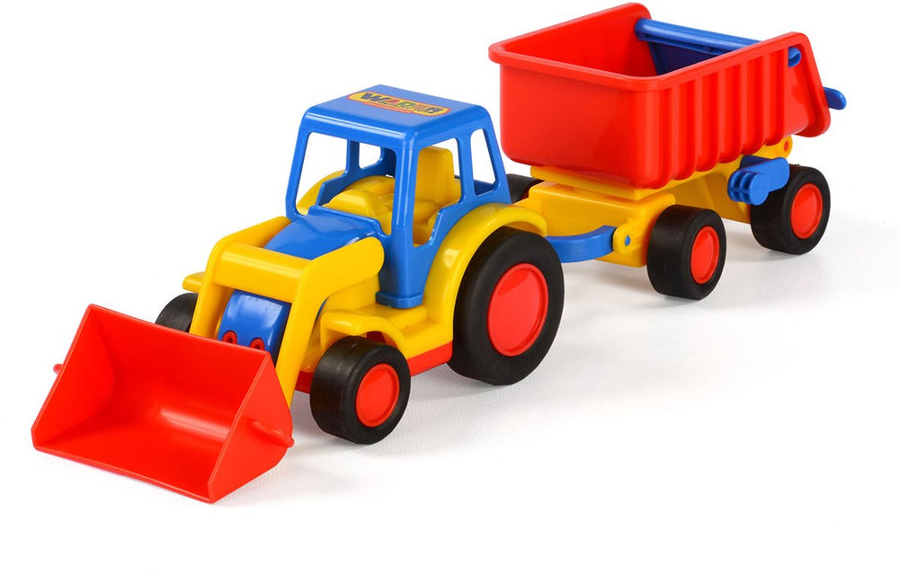Cavallino basics tractor met shovel en trailer