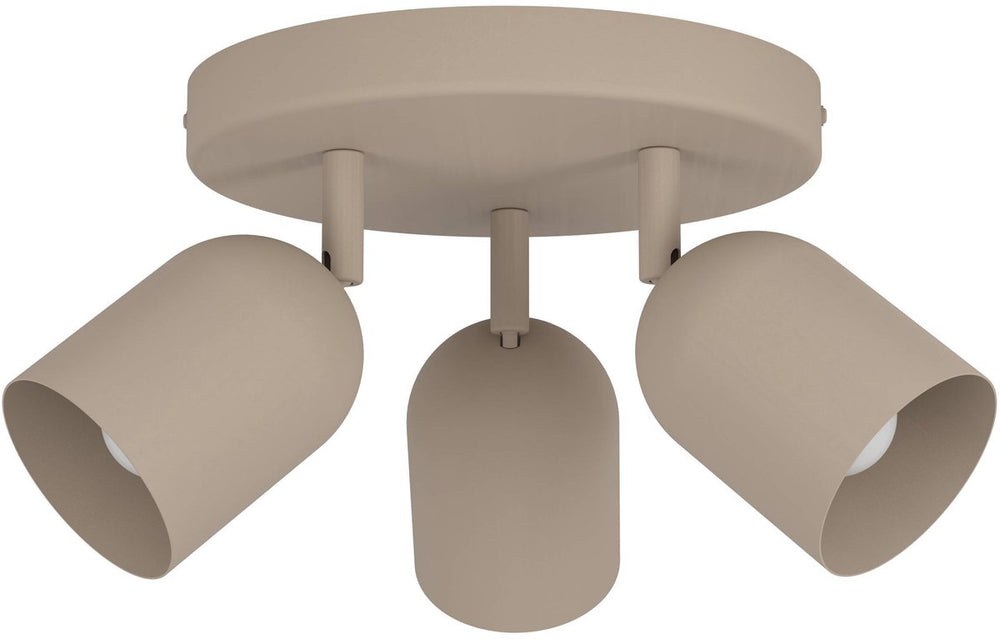 Eglo tilston spot - e14 - ø 25 cm - zandkleur beige crème - kantelbaar