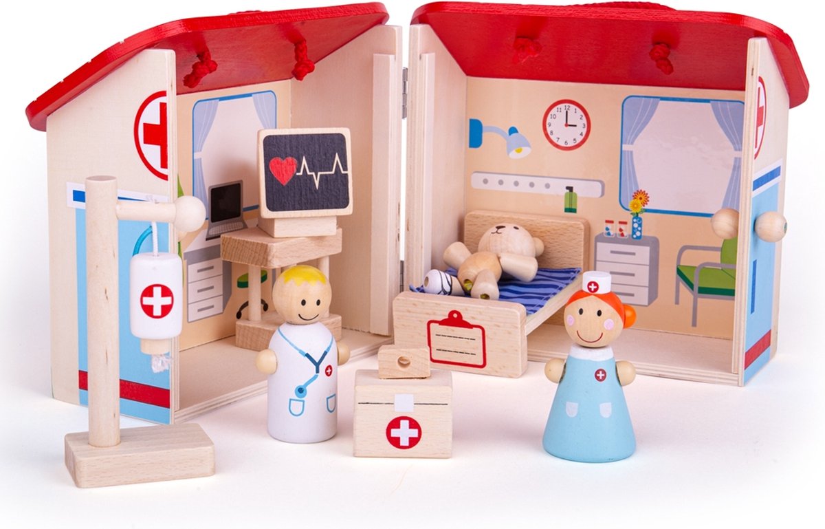 Bigjigs mini ziekenhuis speelset