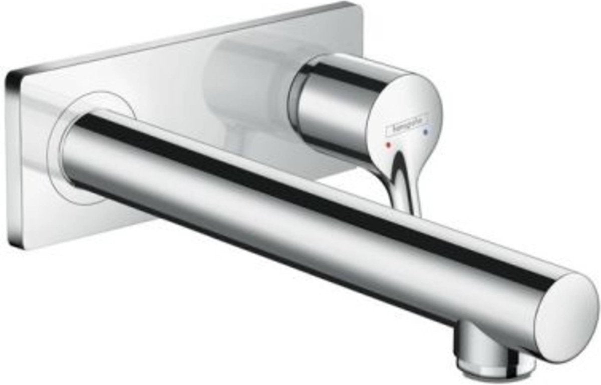 Hansgrohe talis s - wastafelmengkraan - ééngreeps bediening - met afvoerplug - 225mm maat - chroom