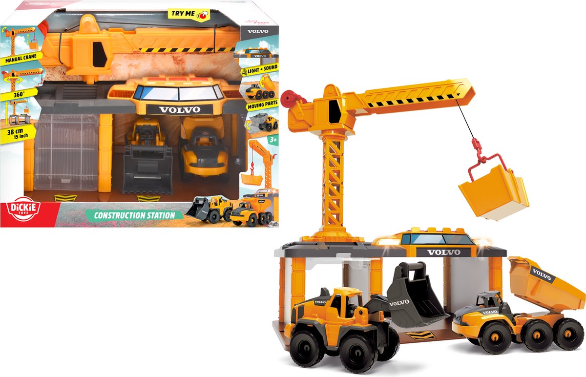 Dickie Toys constructiestation met licht en geluid
