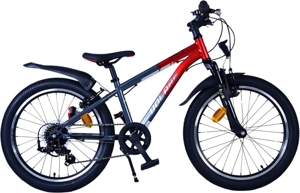Volare xc race kinderfiets - 20 inch - 7 versnellingen - rood grijs
