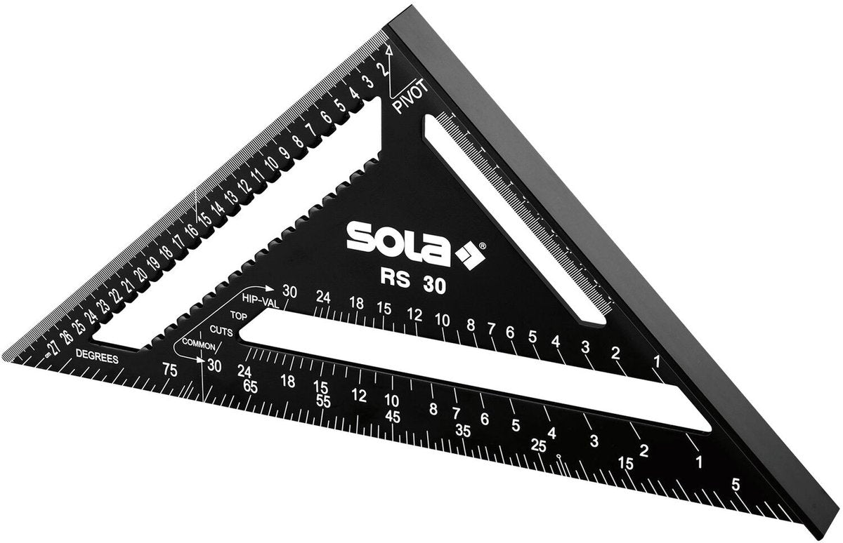 Sola rs30 metrische winkelhaak 30 cm zwart – 56160201
