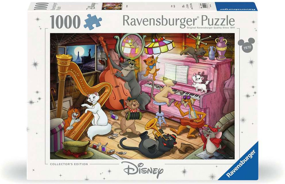 Ravensburger puzzel disney aristocats 1000 stukjes cartoon.