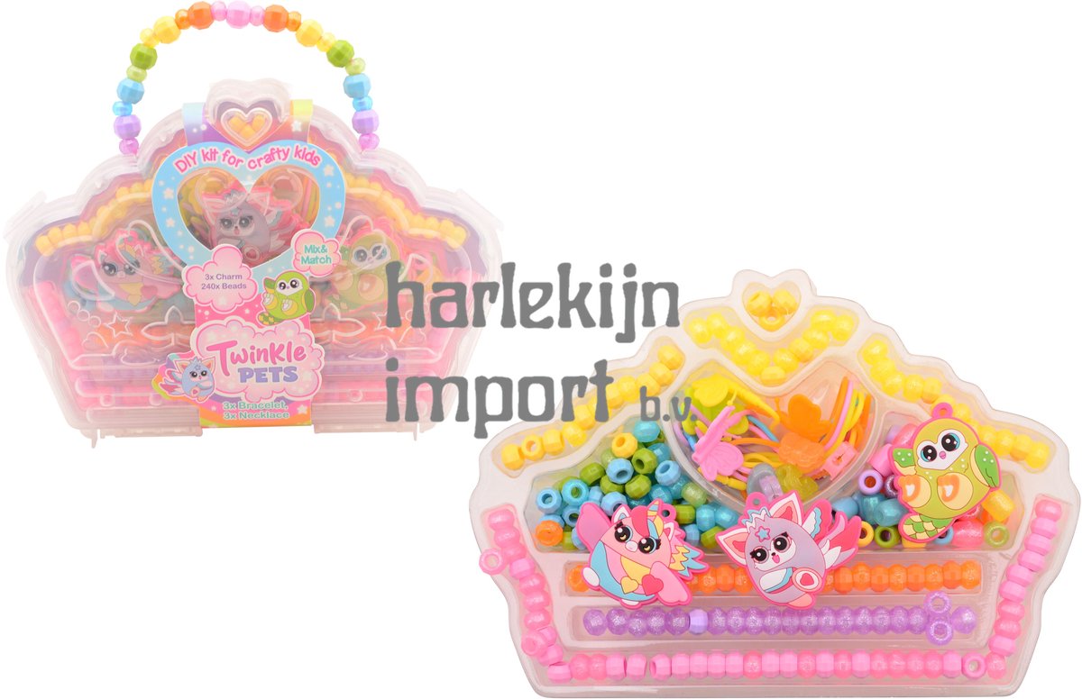 Johntoy twinkle pets - kralenset in prinsessen doos