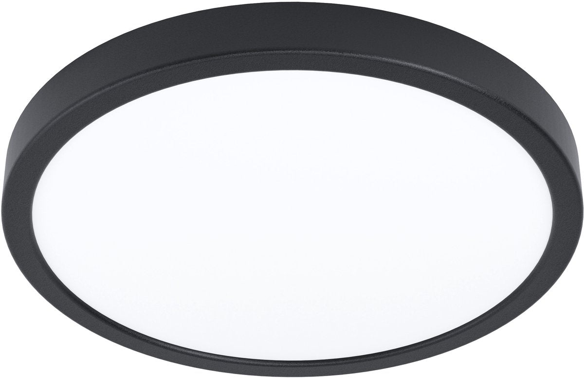 Eglo fueva 5 opbouwlamp - led - ø 29 cm - zwart - badkamer
