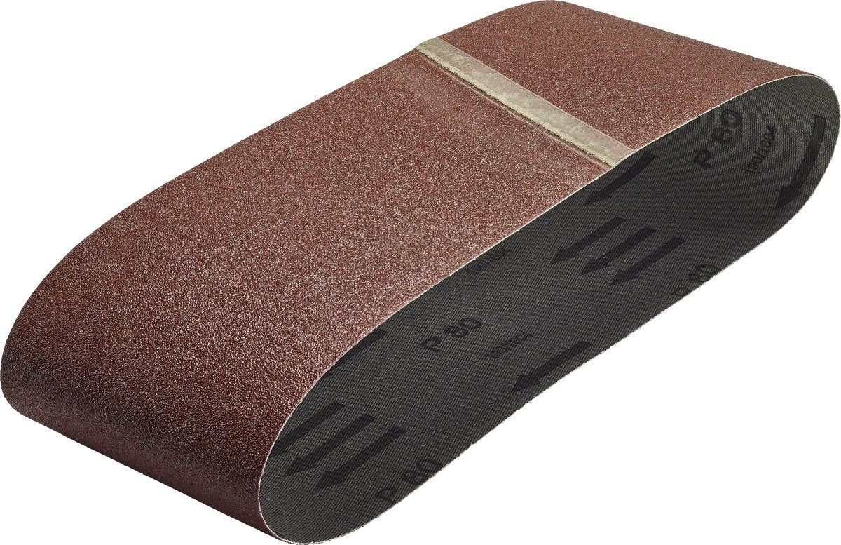 Wolfcraft -schuurbanden voor bandschuurmachine - korrel 120 - 6 stuks - 76 x 457 mm - schuurpapier rollen - schuurrollen - schuurband - 3114000