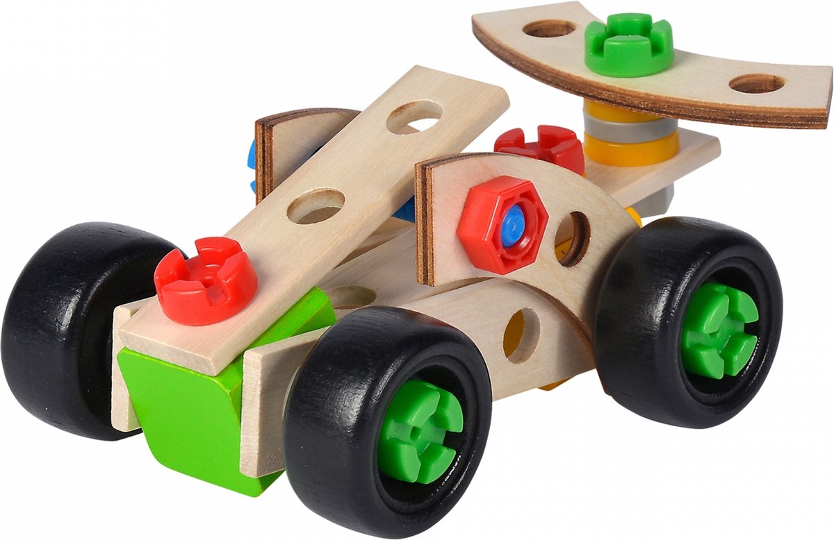 Eichhorn rennauto constructieset constructor aantal onderdelen: 35 leeftijdsklasse: vanaf 3 jaar